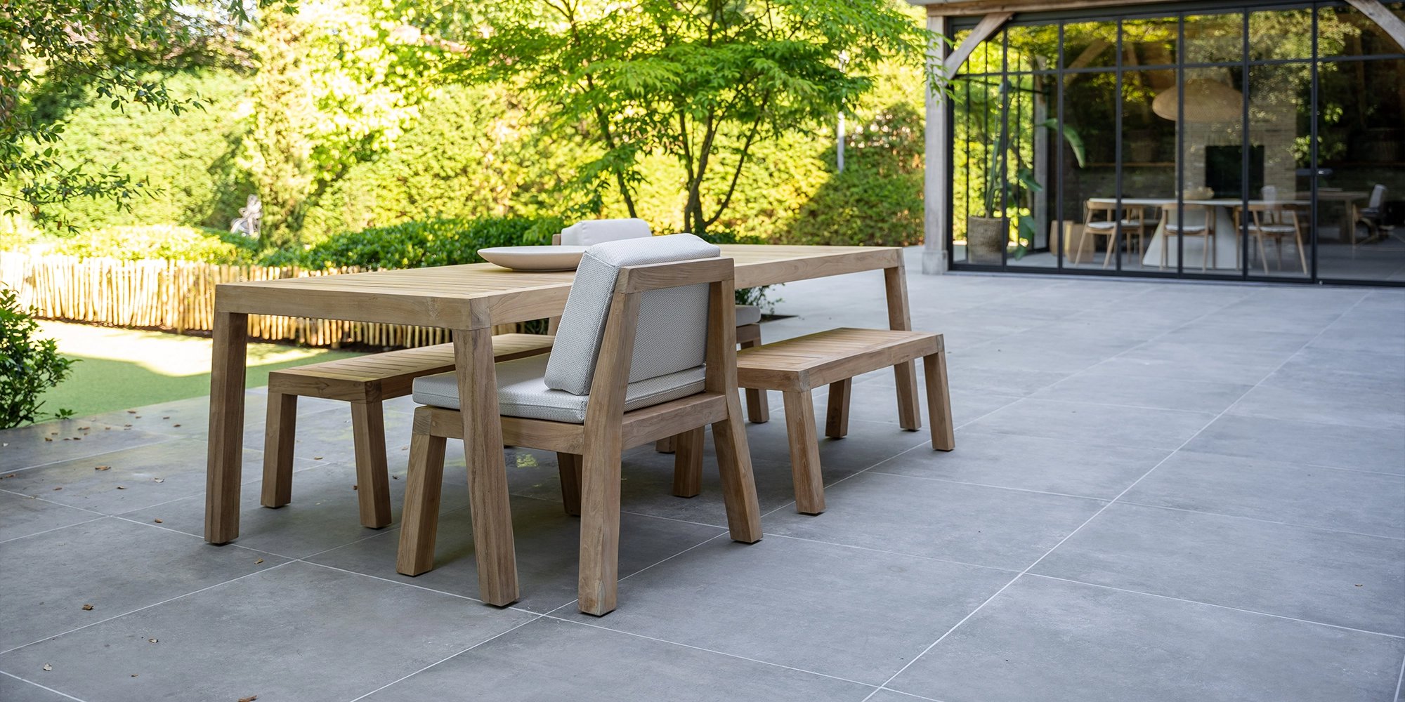 luxe terras inrichten