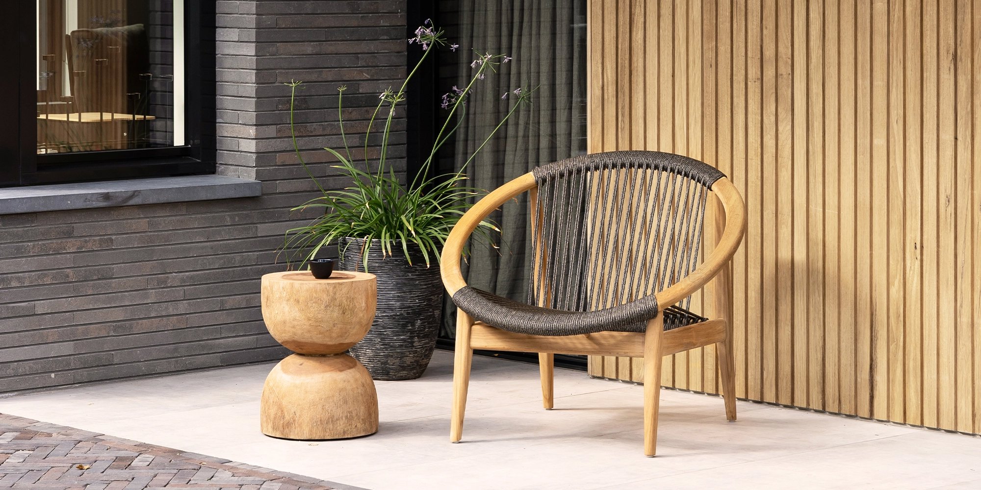 houten loungestoel frida