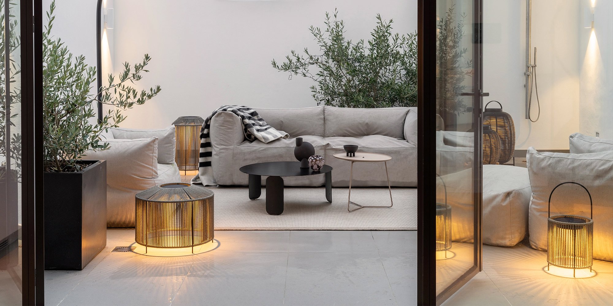 gezellige verlichting buiten