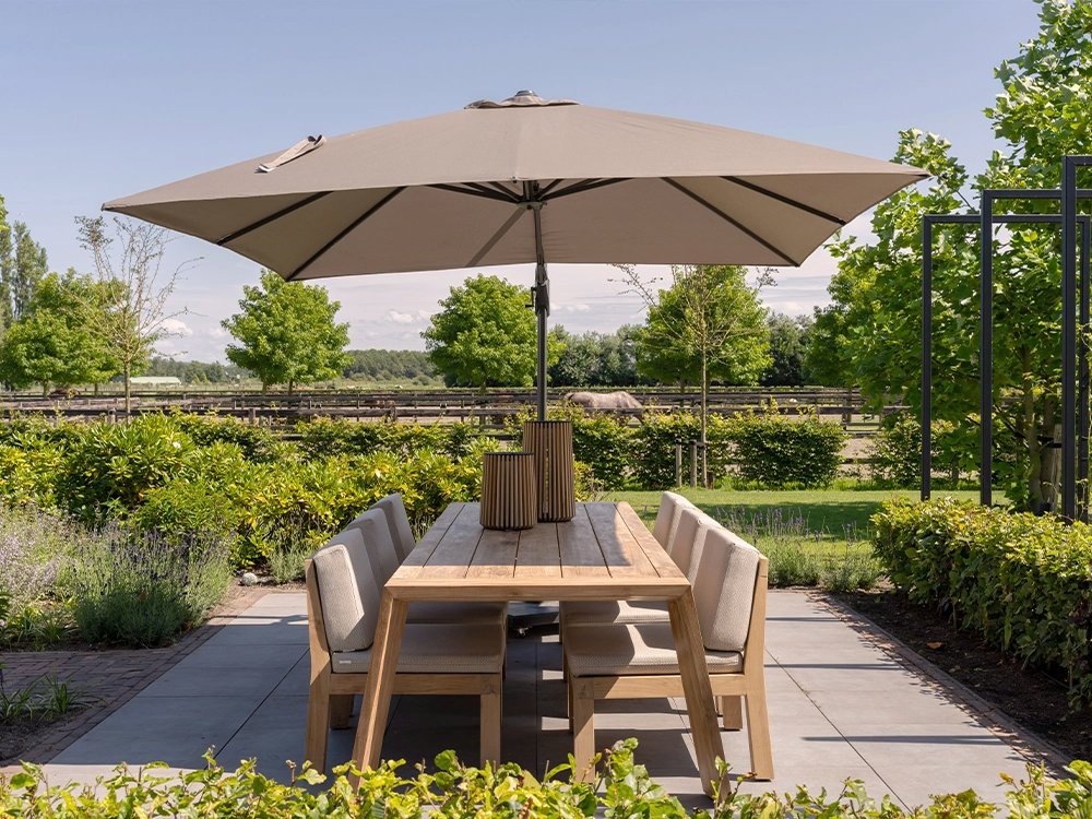 grootte parasol