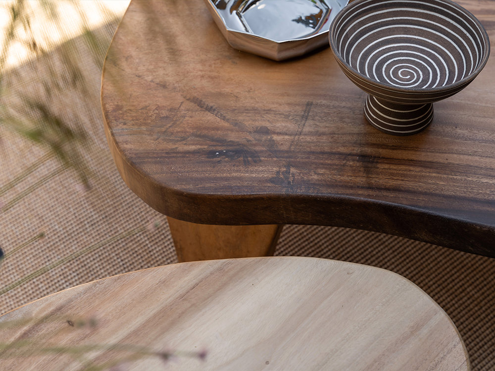 organische salontafel tuin