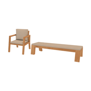 1x Stoel _X_Bankmetkussen_200cm_Teun