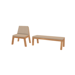 1x Stoel_X_Bankmetkussen_160cm_Alfa
