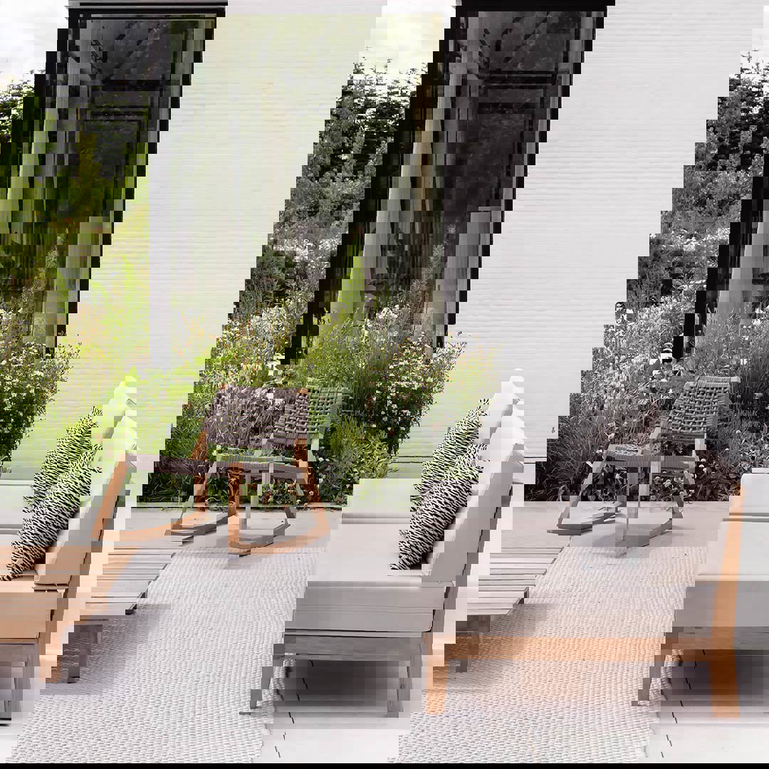 design schommelstoel hout