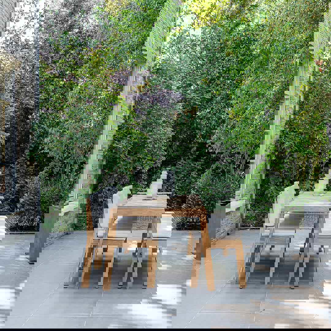 teak tuinbank met tafel