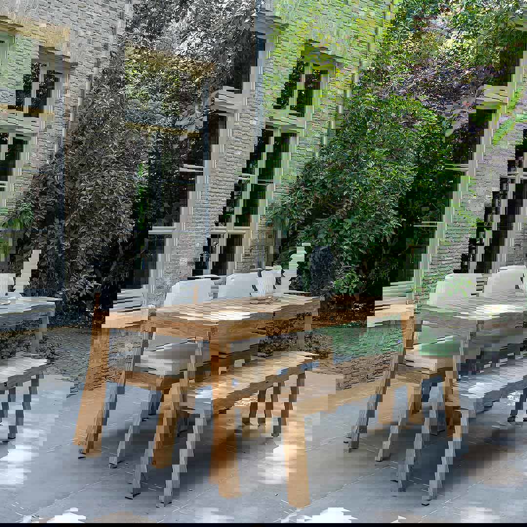 tuinset 4 personen hout