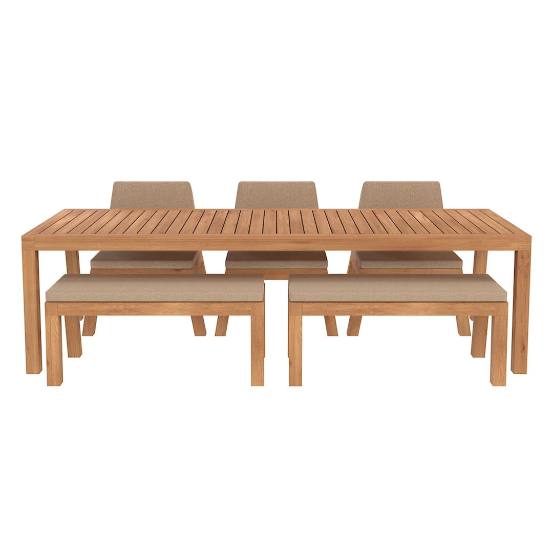Luxe tuintafelset 6 personen ALFA
