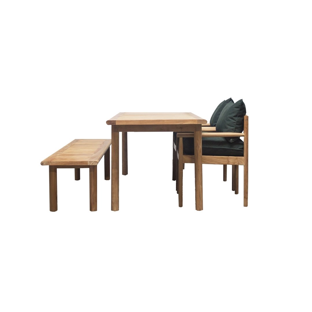 Houten eetset tuin 8 personen ABE