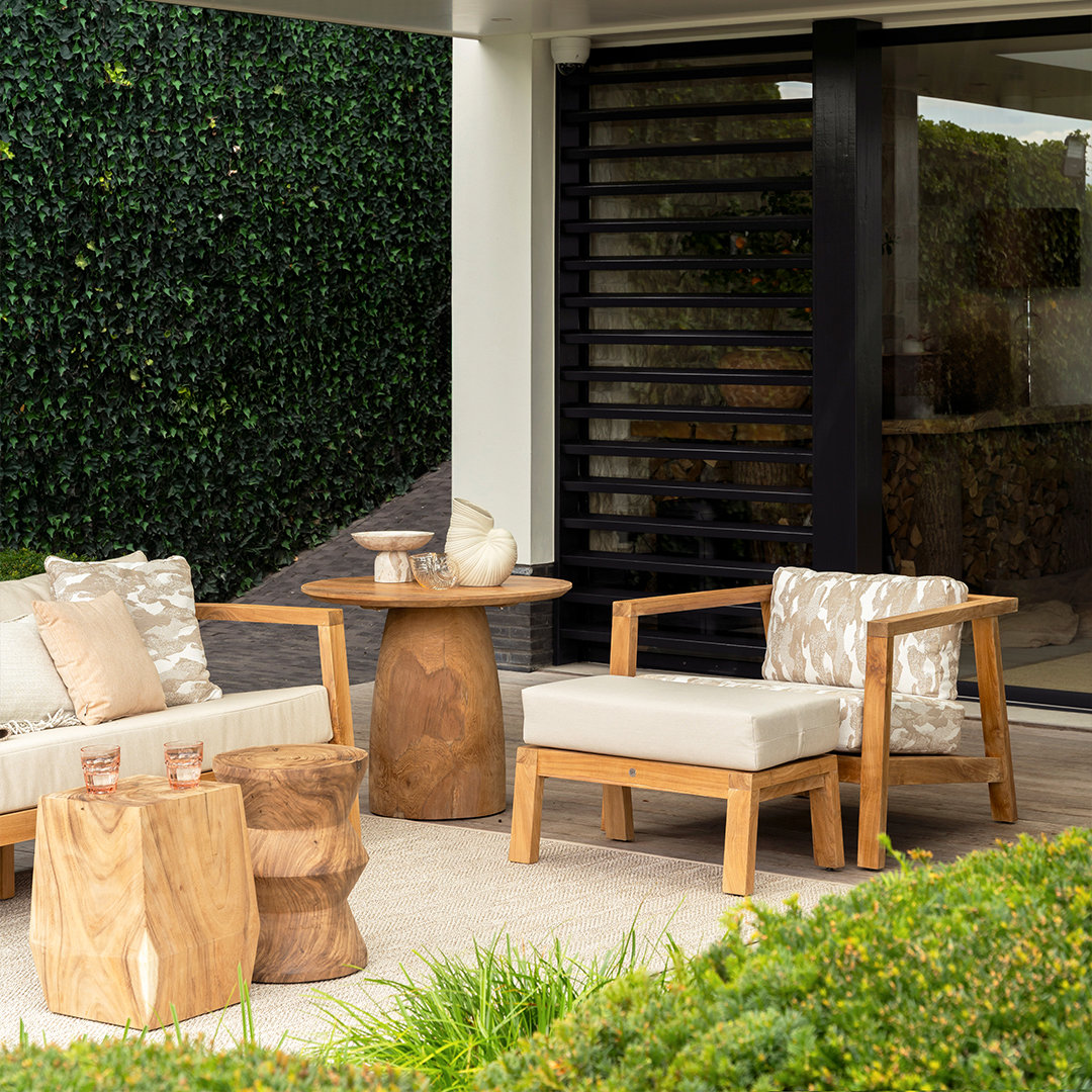 buiten ligstoel hout