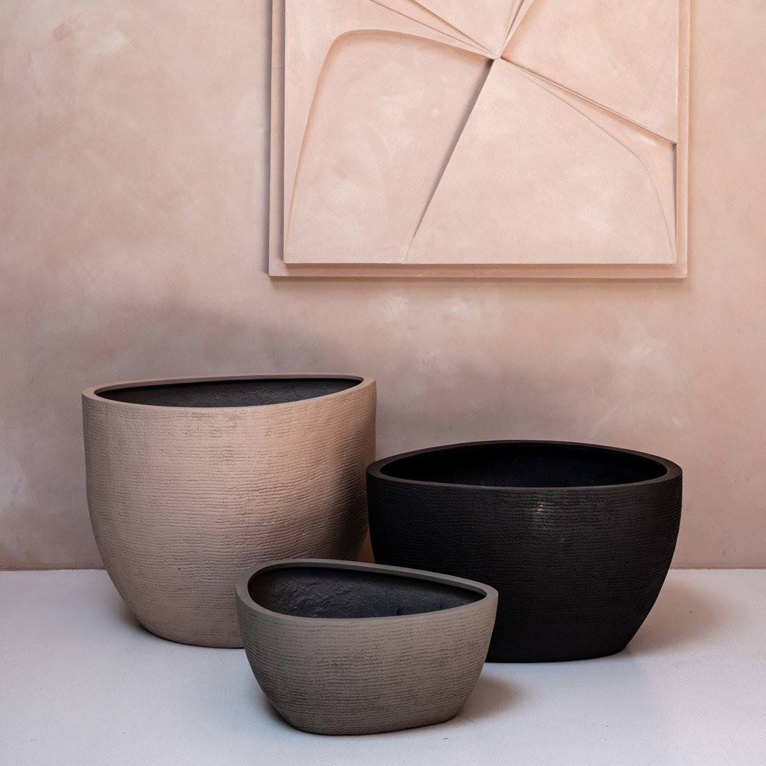 exclusieve bloempot buiten