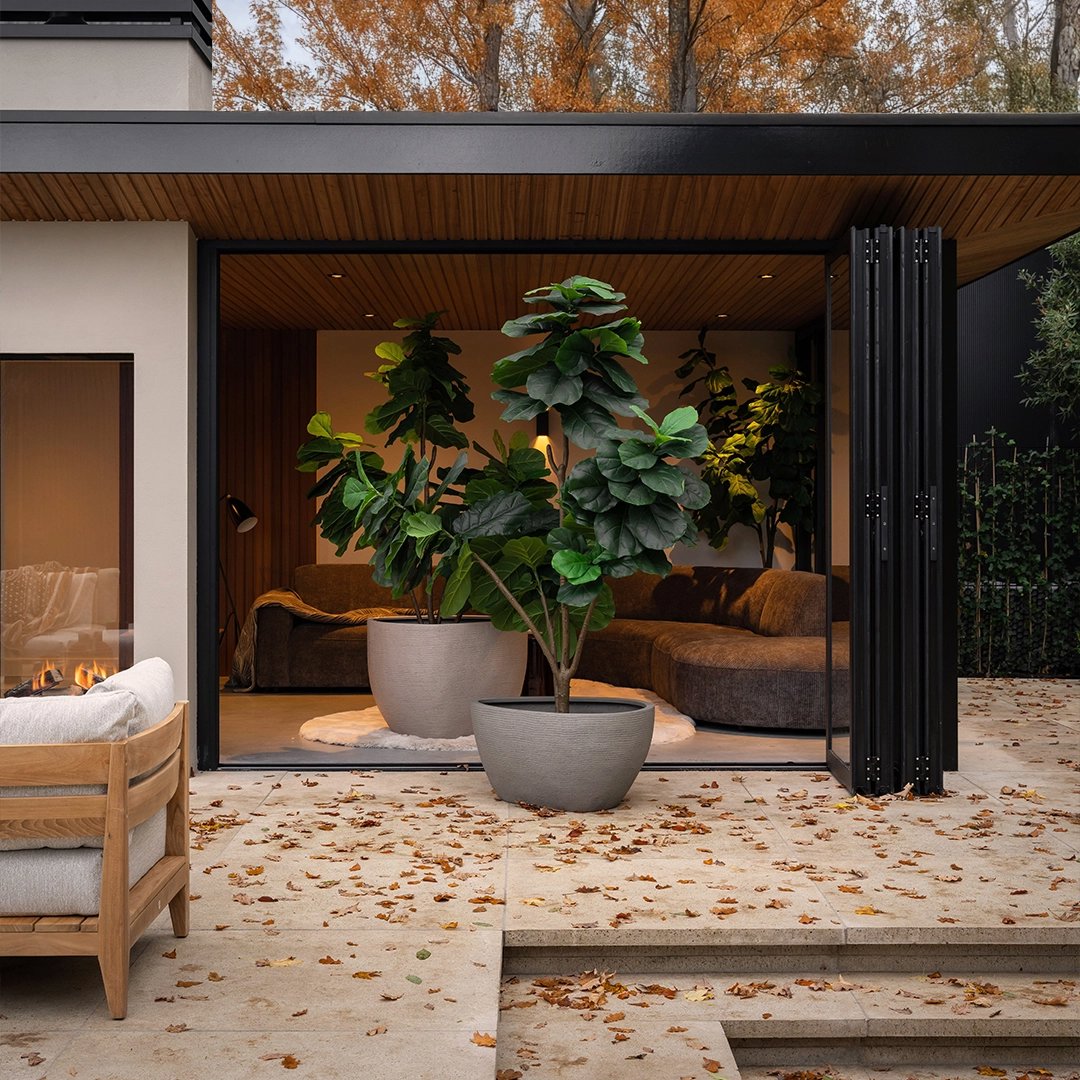 exclusieve bloempot buiten