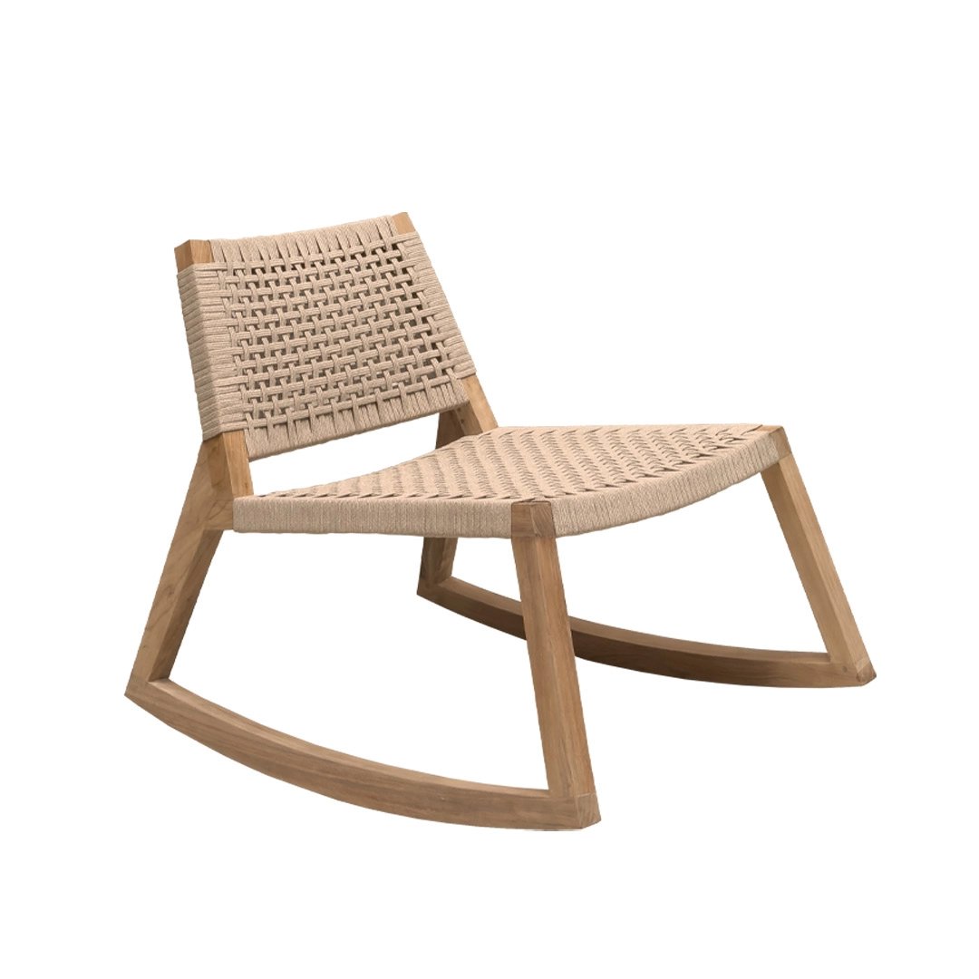 design schommelstoel hout