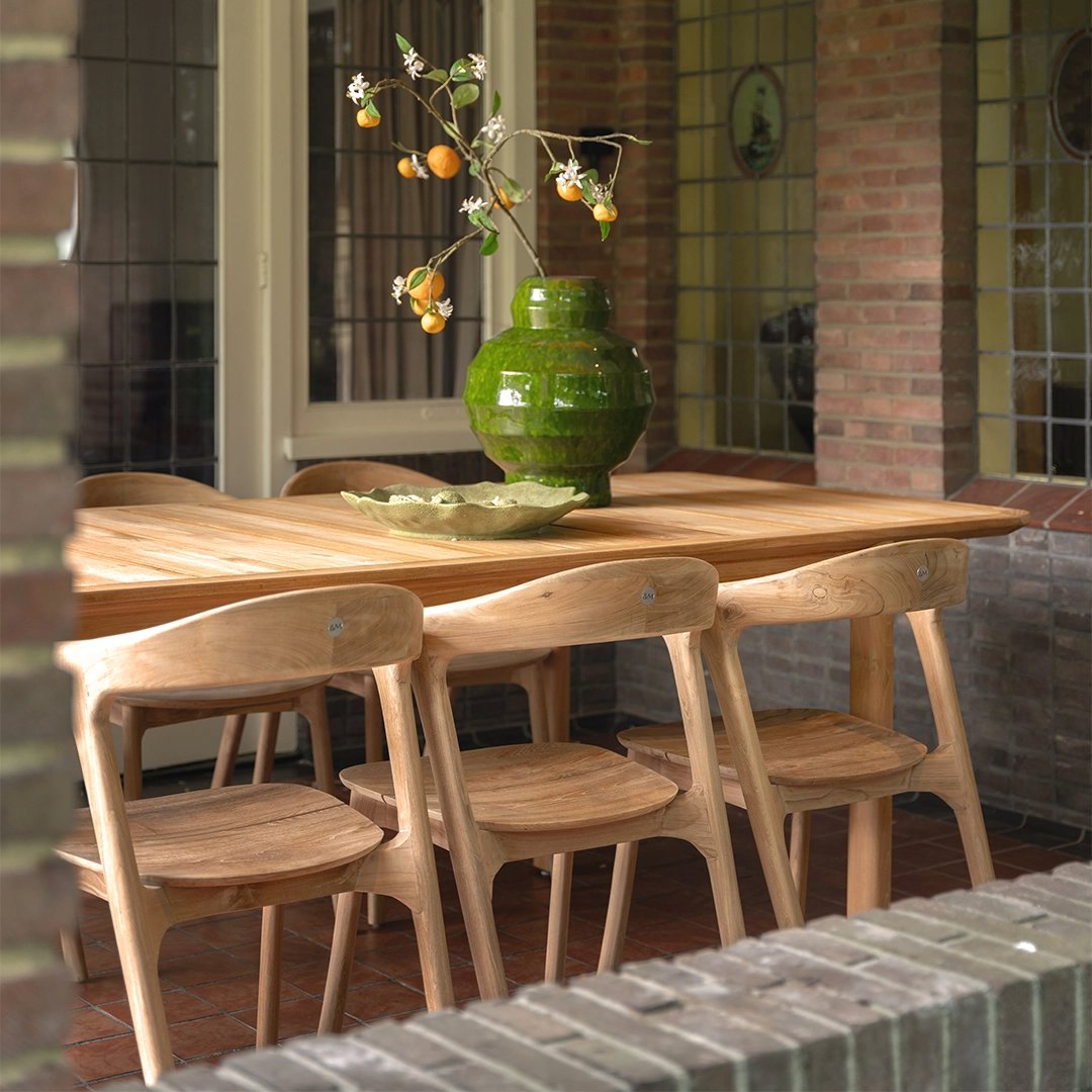teak tuinstoel design