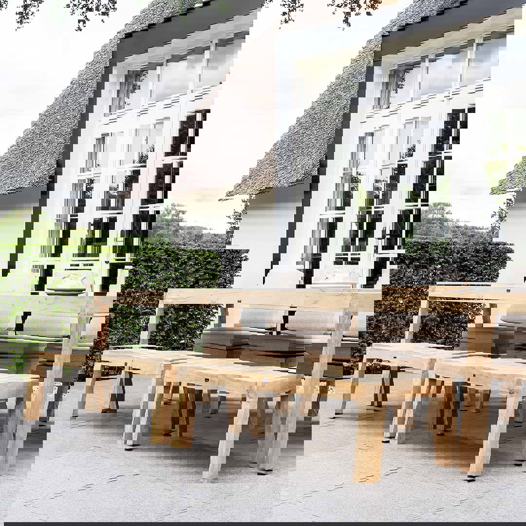 tuinset met 2 zits tuinbankjes