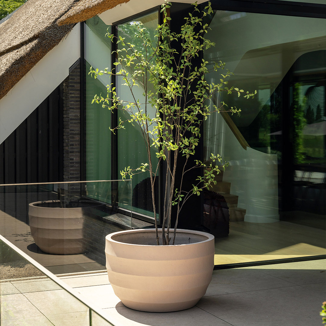 ruime plantenpot tuin