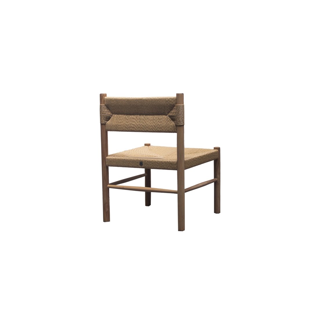 low dining tuinstoel hout