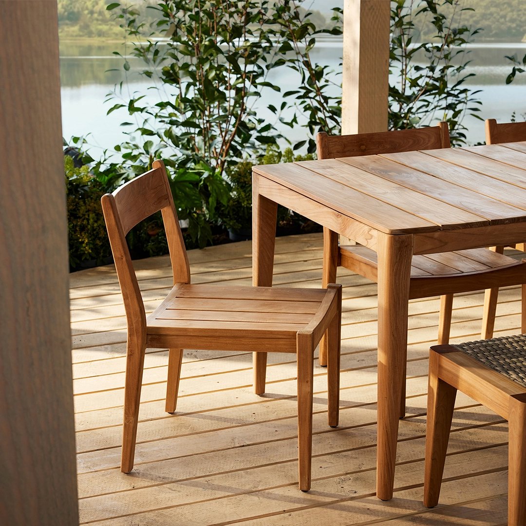 Houten tuinstoel design