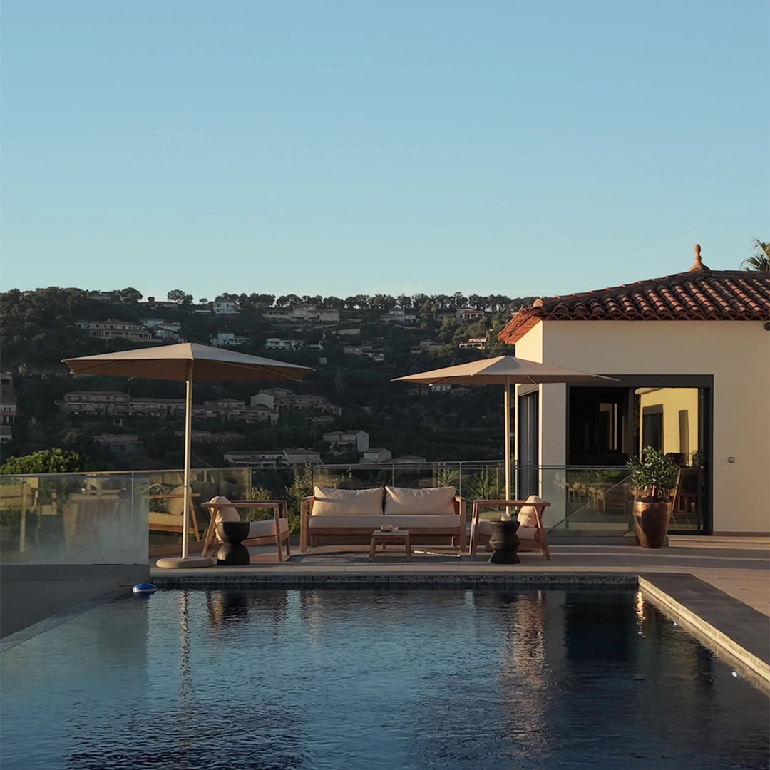 luxe stokparasol met voet