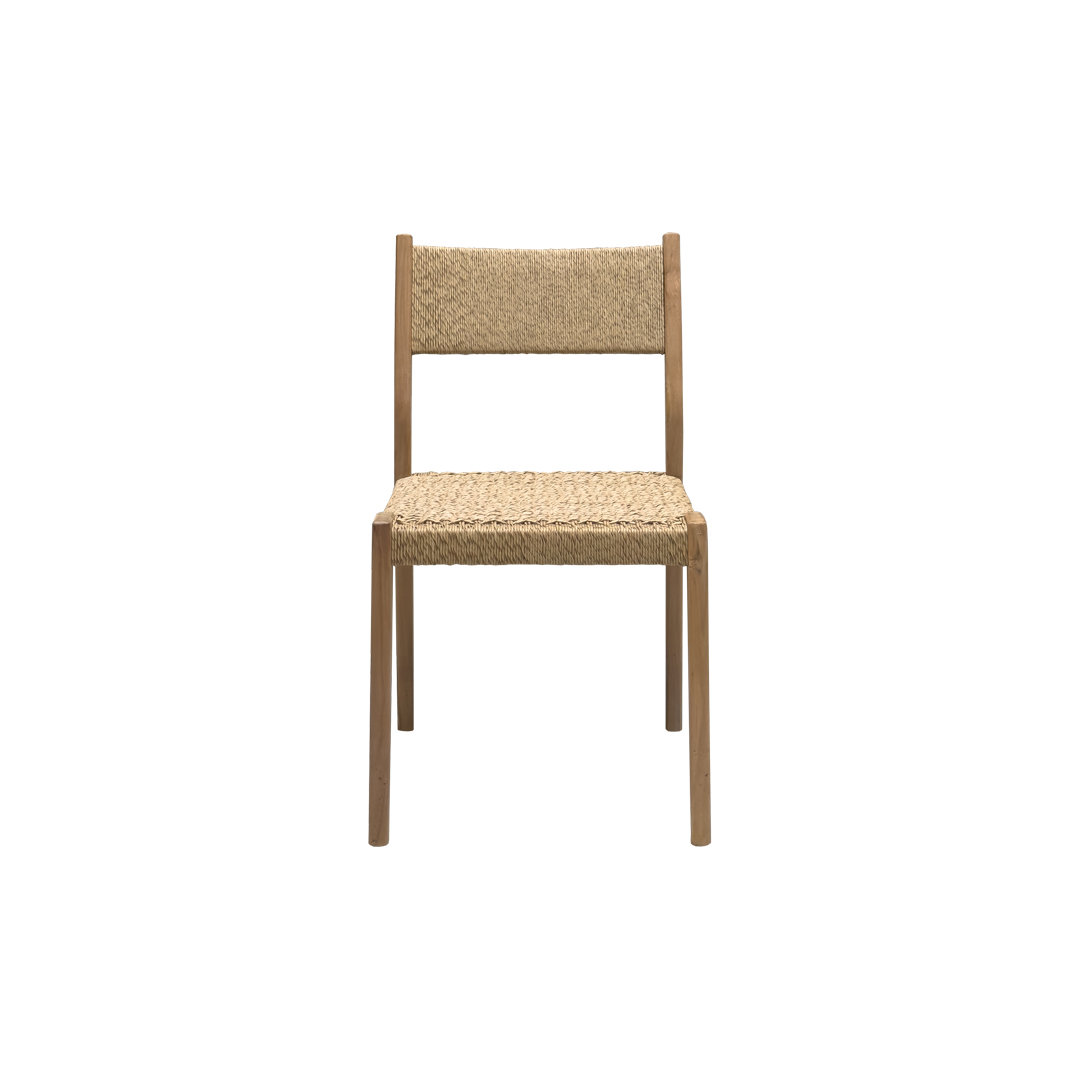Klassieke tuinstoel met wicker