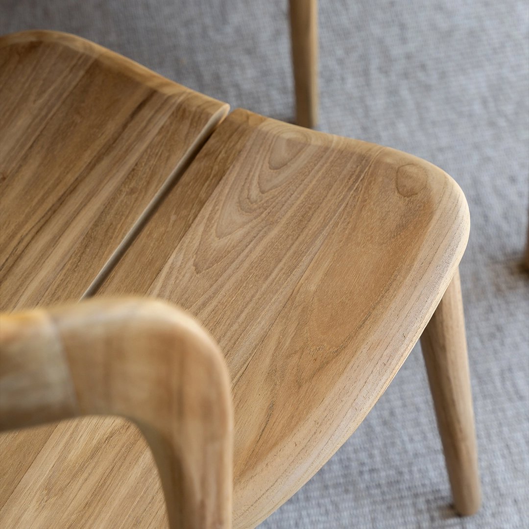 luxe buitenstoel teak