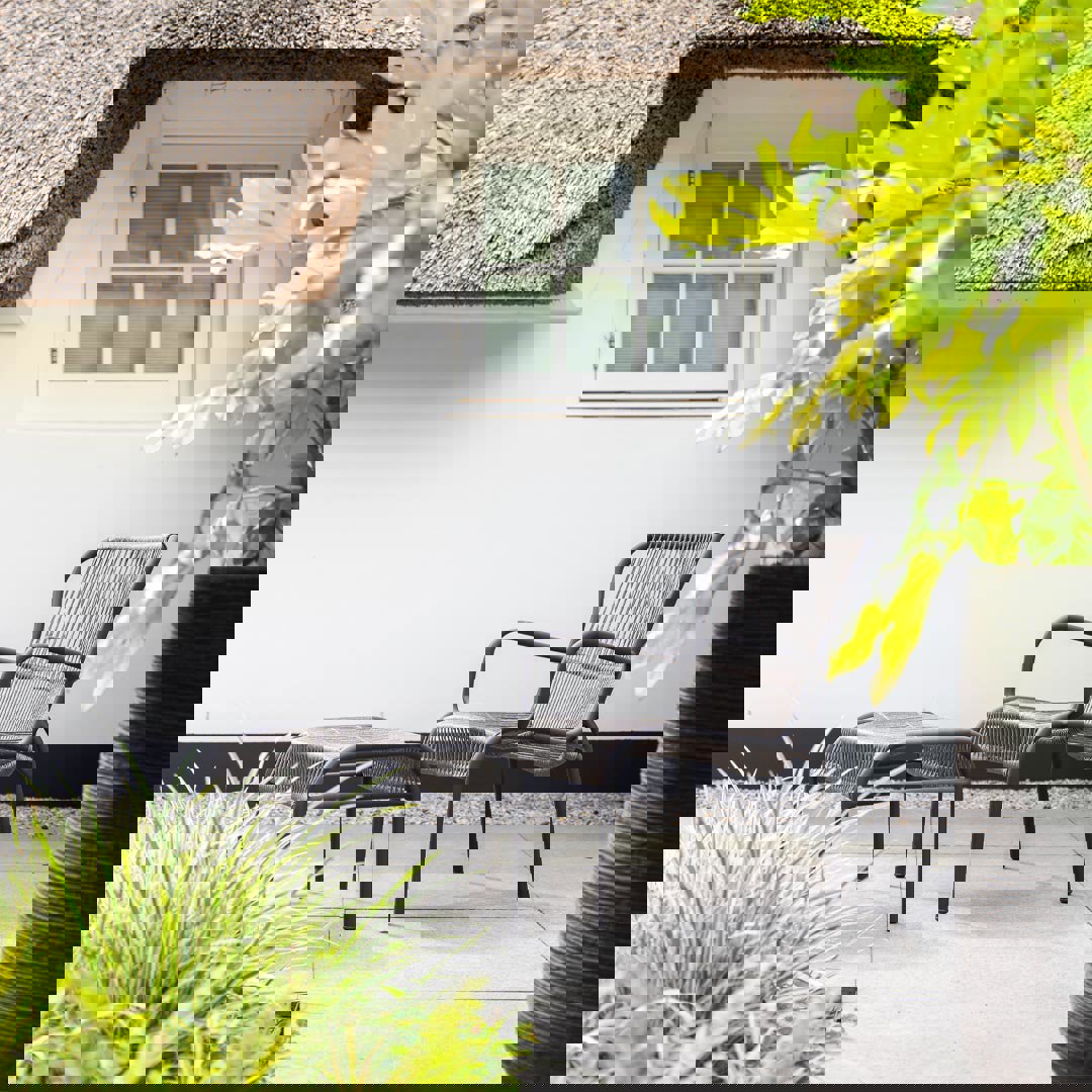 luxe tuinset gevlochten touw