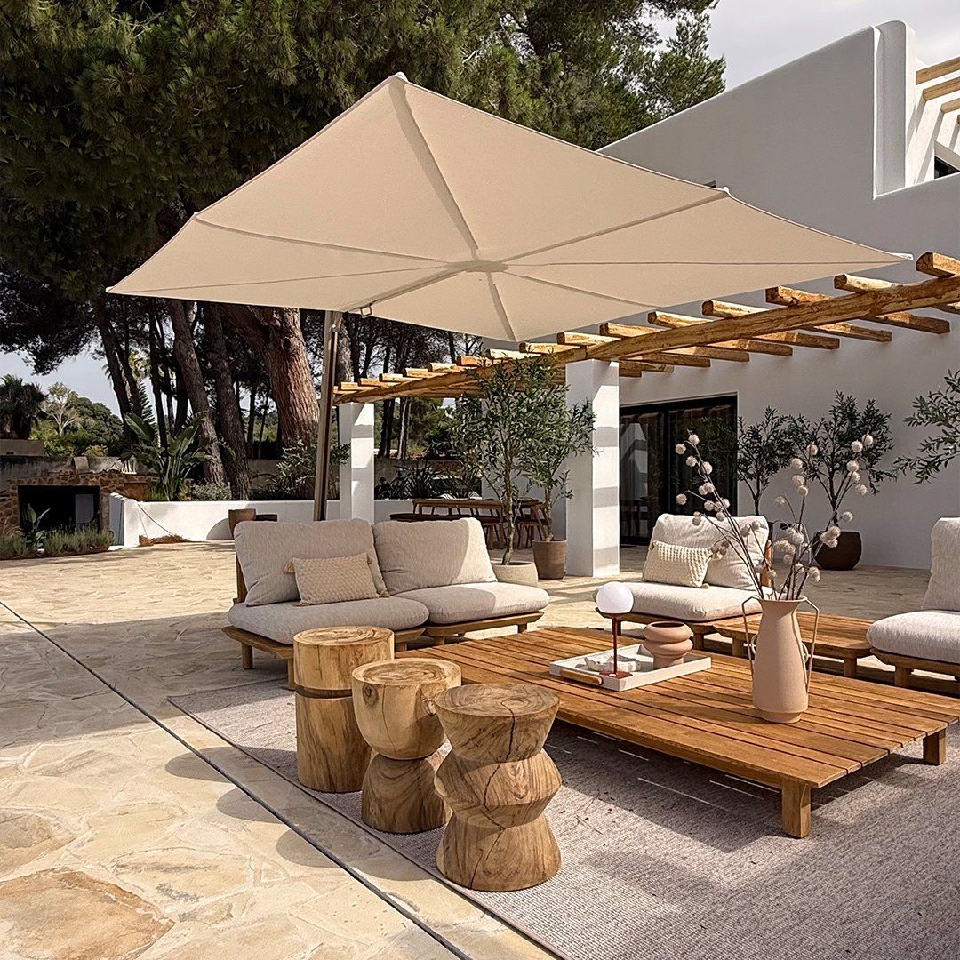 zwevende parasol umbrosa versa