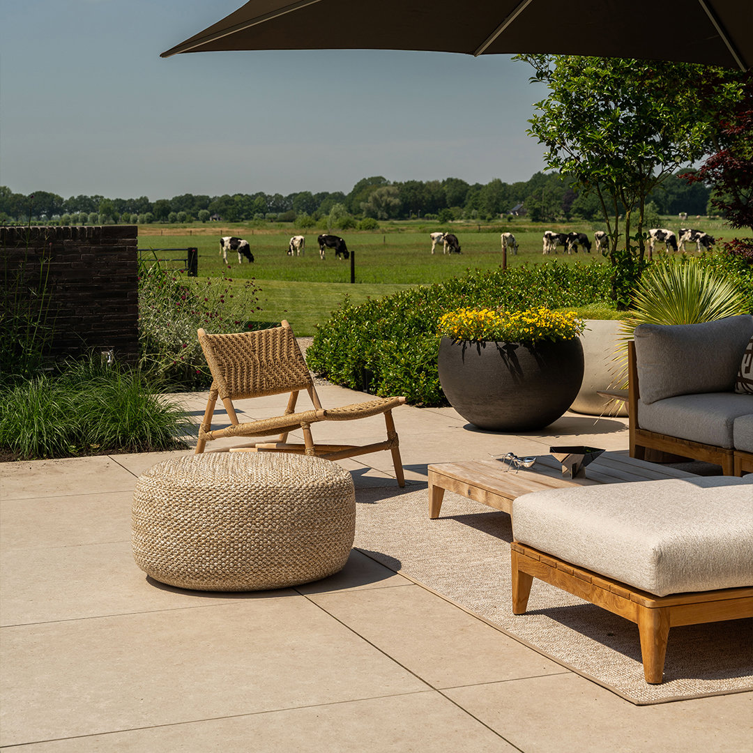 luxe loungestoel buiten