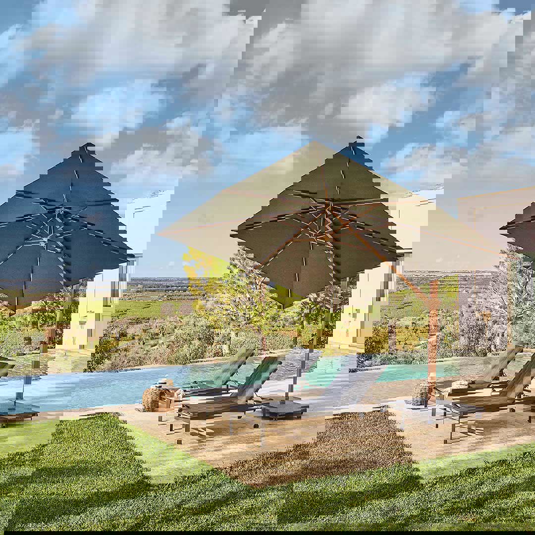 vierkante parasol 3x3 luxe