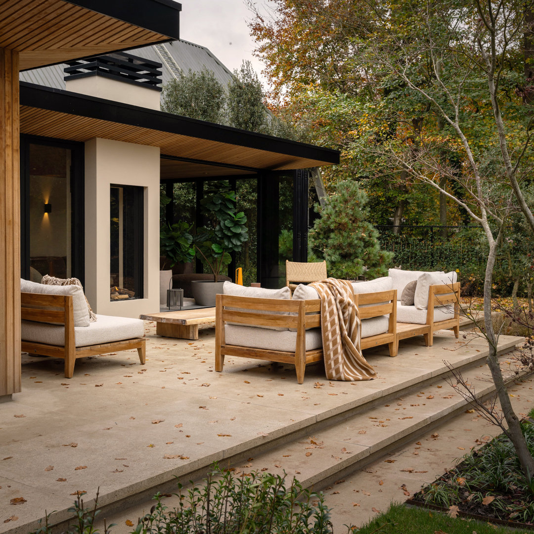 losse elementen hoekbank buiten