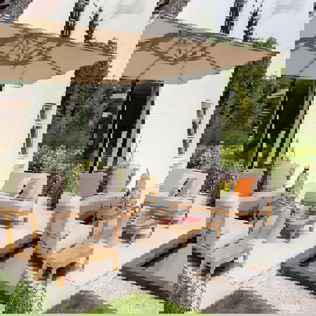 2-zits loungebank tuin