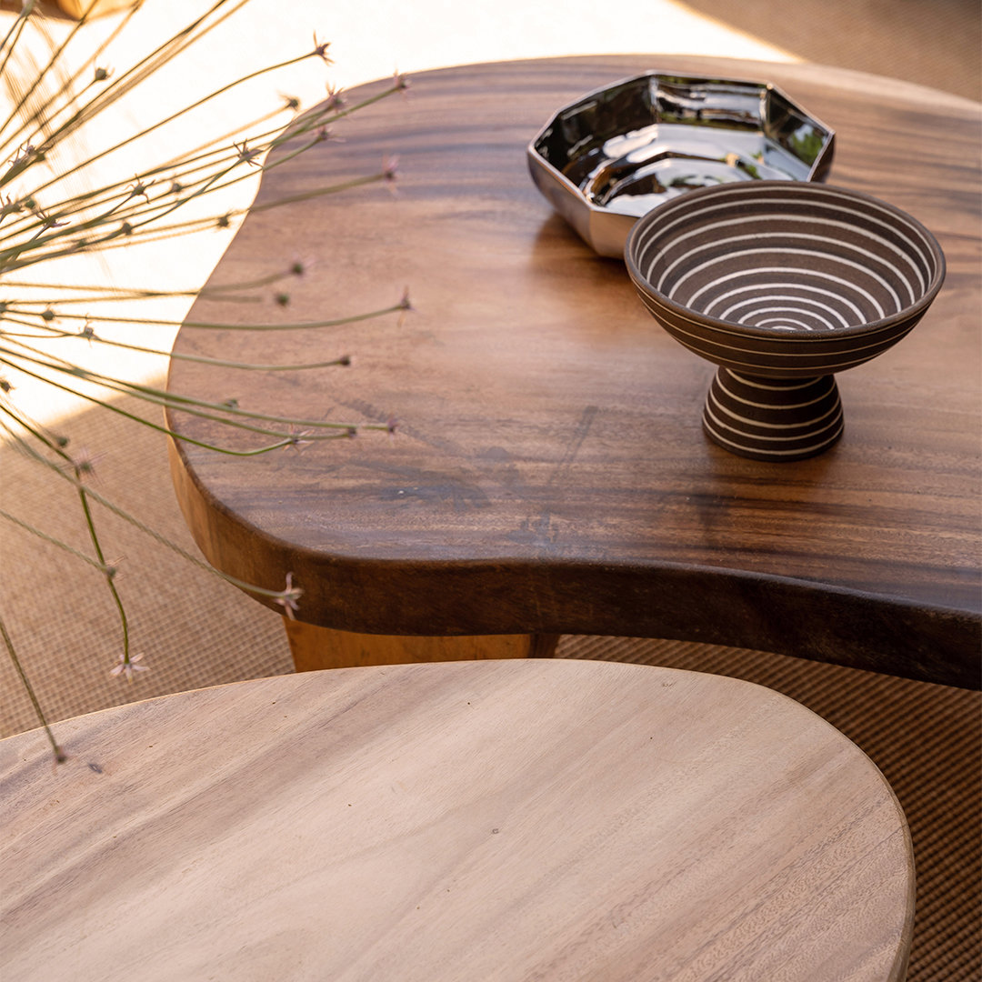 buiten salontafel hout