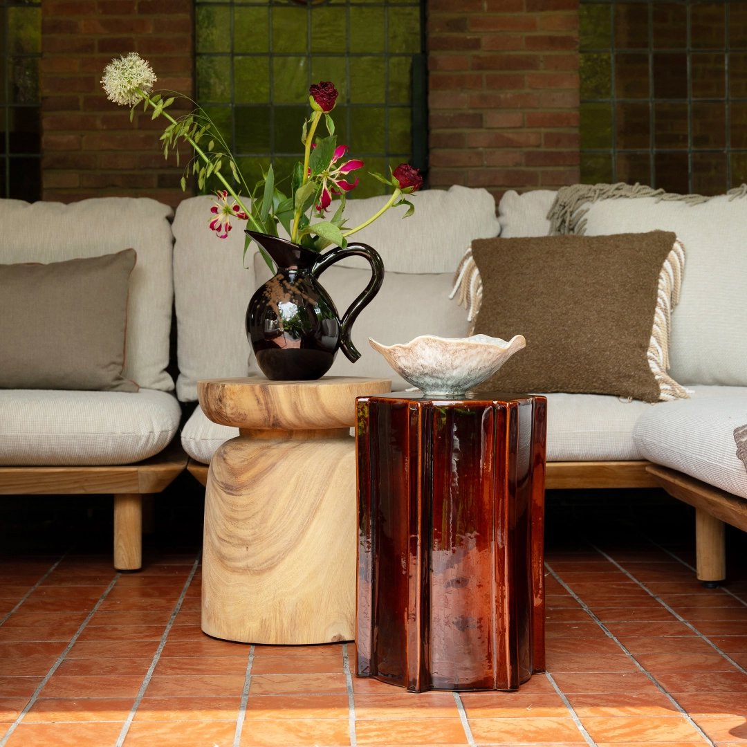 houten bijzettafel buiten