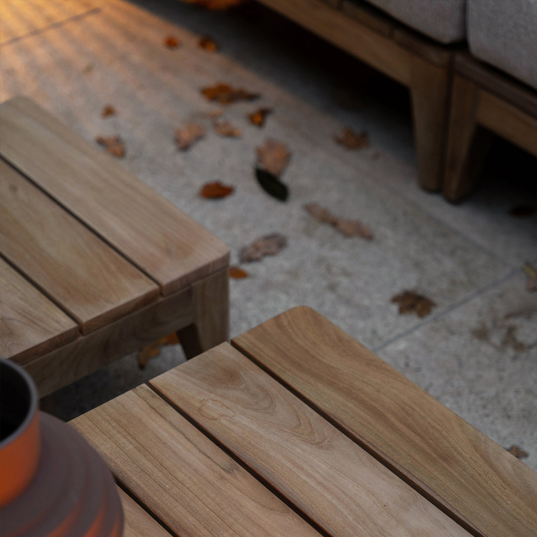 smalle salontafel teakhout