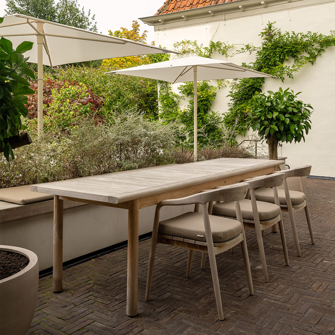 smalle tuintafel teakhout