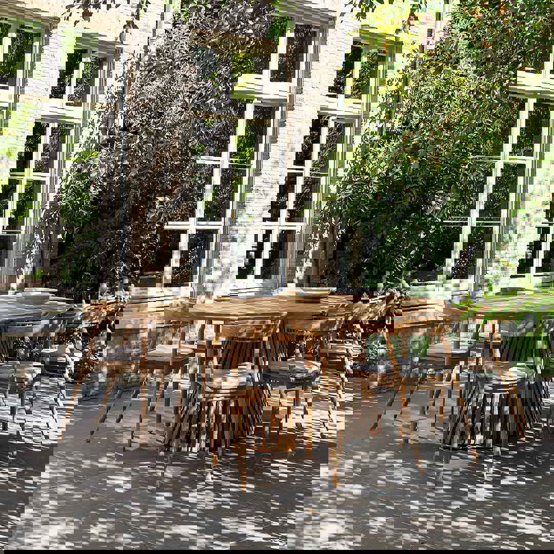 6-persoons tuinset ovaal