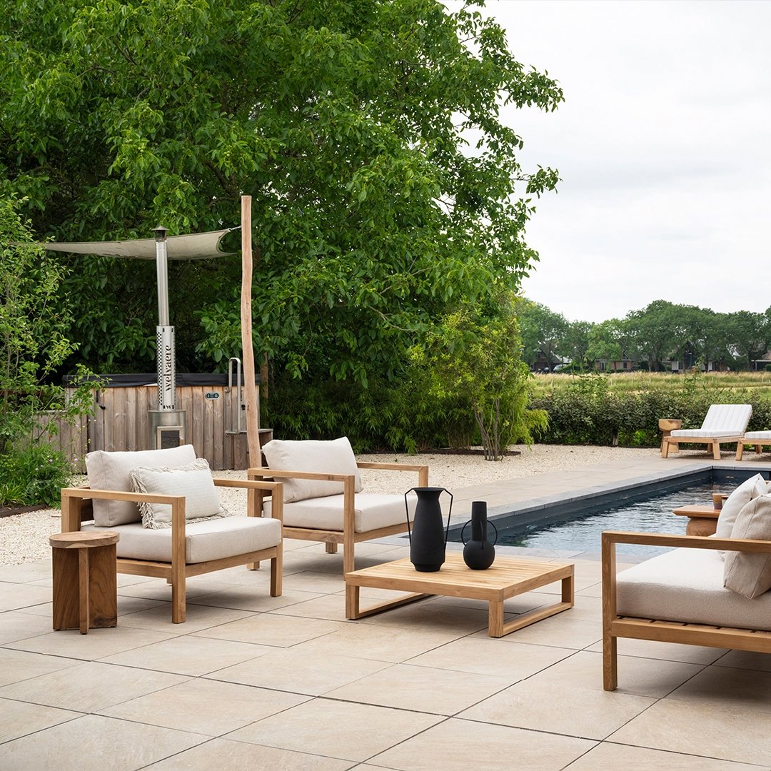 tuin salontafel teakhout