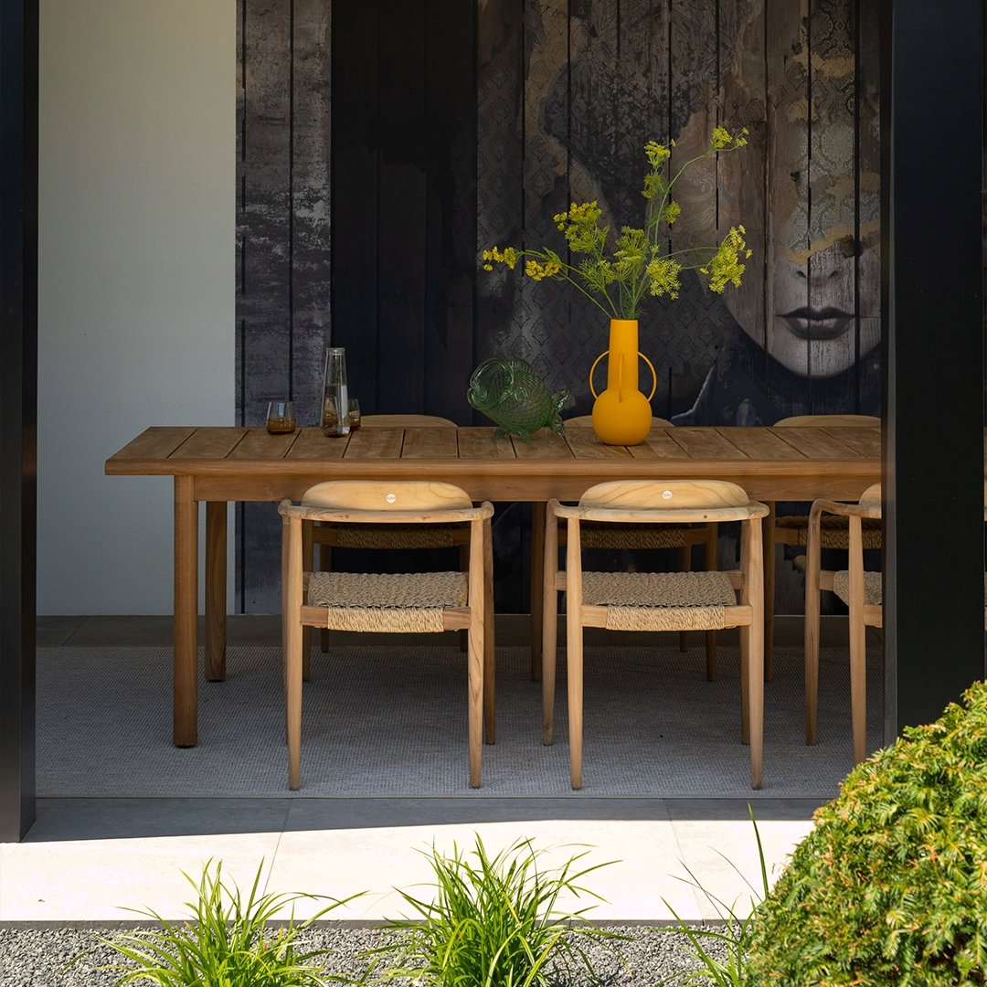 luxe terrasstoel gevlochten