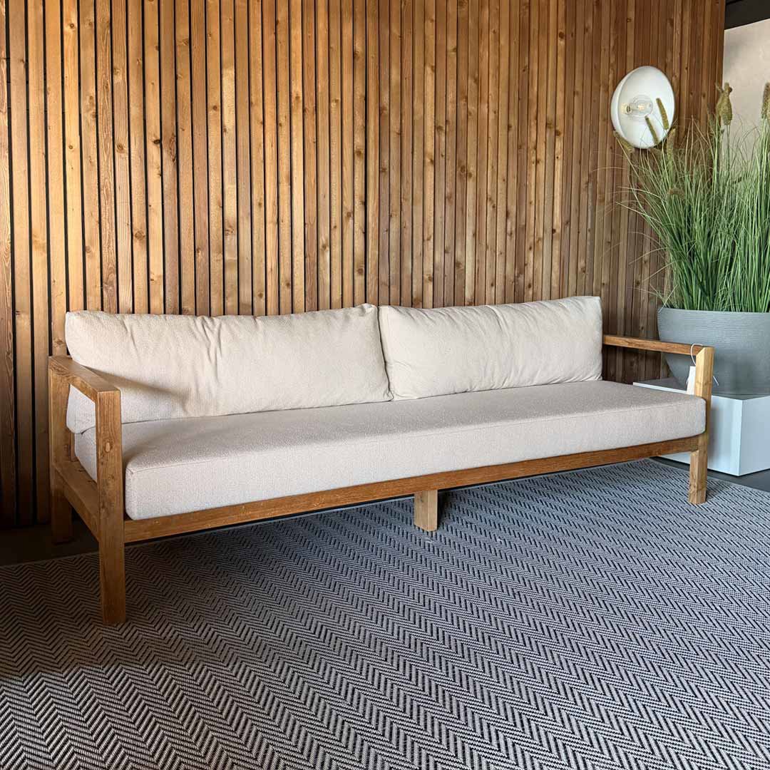 Beige loungebank tuin tweedekans