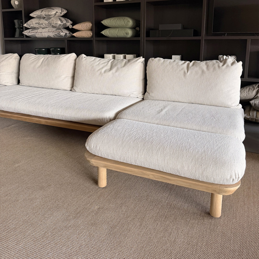 Tweedekans beige loungeset tuin