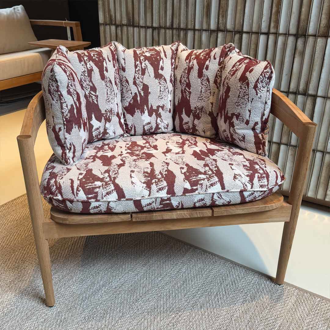 Loungestoel BENTE in Yama Erable