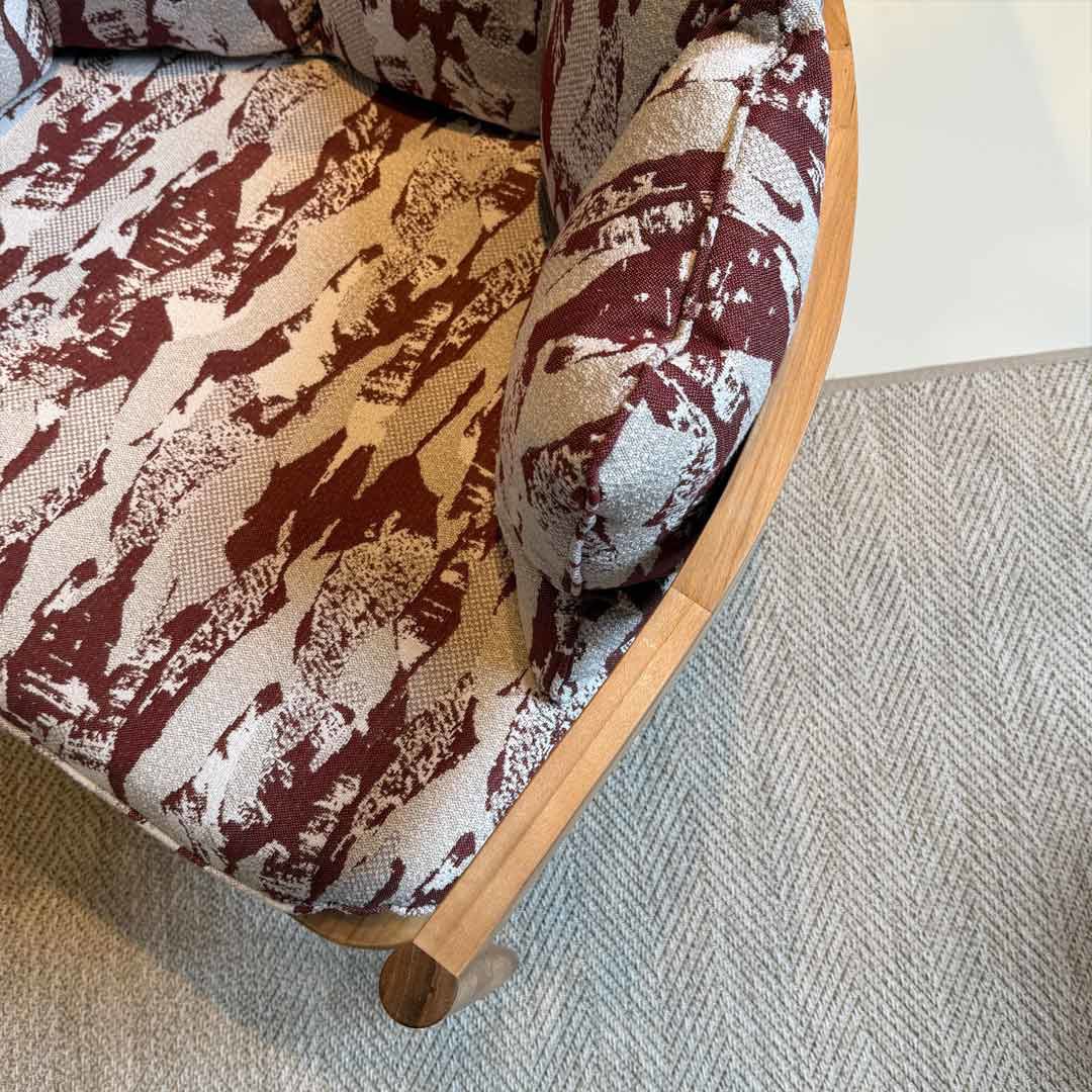 Tweedekans loungestoel BENTE Yama Erable