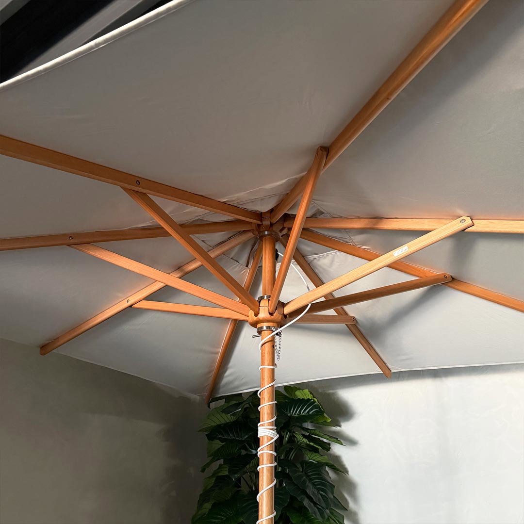 Tweedekans houten parasol FLORENCE