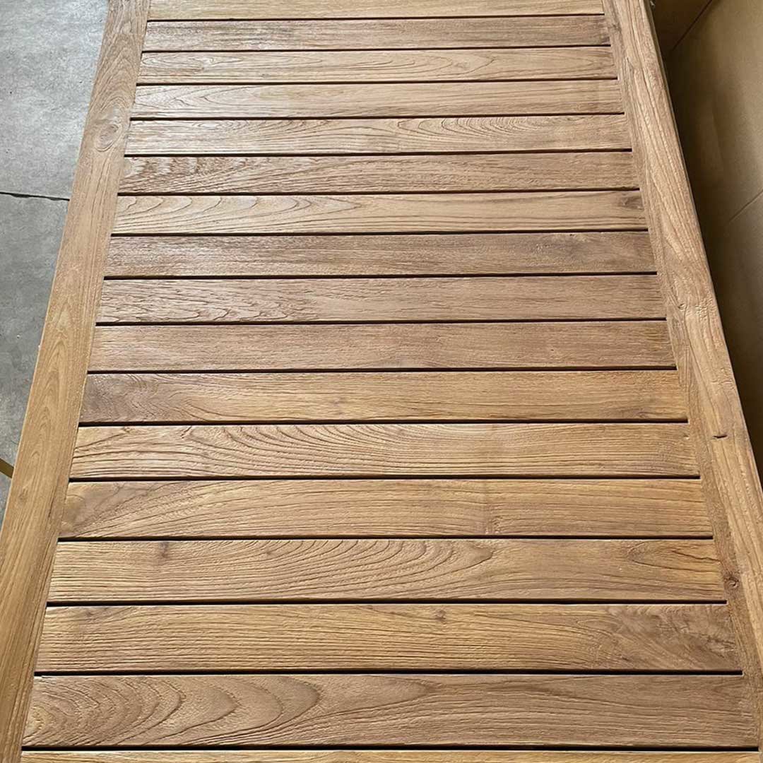 teakhouten tafelblad