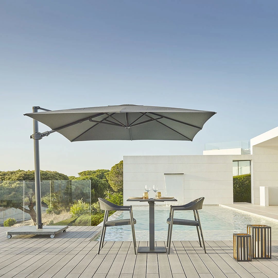 grijze design parasol jardinico