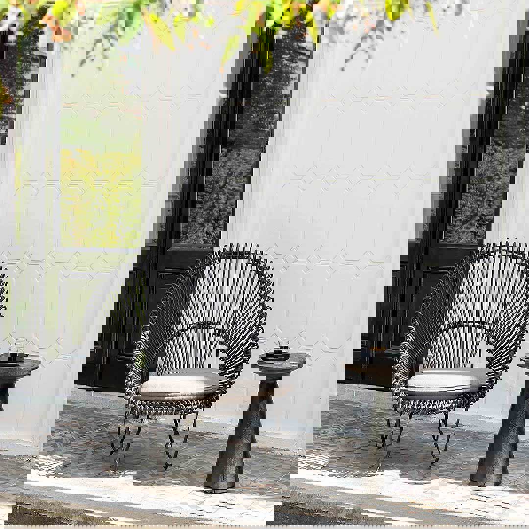 relax tuinstoel zwart ROY COCOON