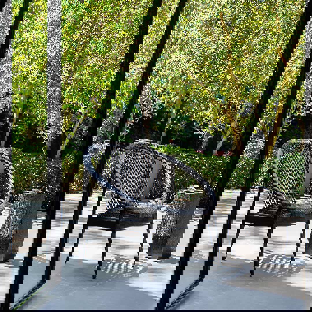 zwarte relaxstoel tuin FRIDA Vincent Sheppard