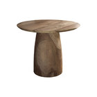 houten low dining tafel buiten