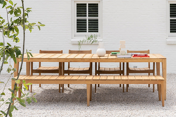 teak dining tuinbanken &moss