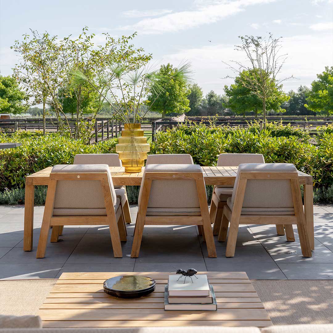 tuintafel met stoelen 6 personen