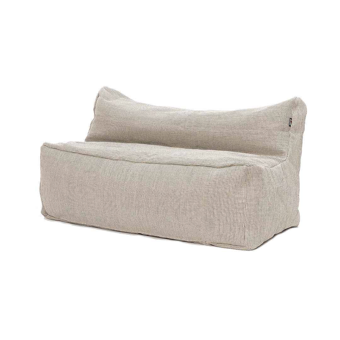 beige loveseat tuin